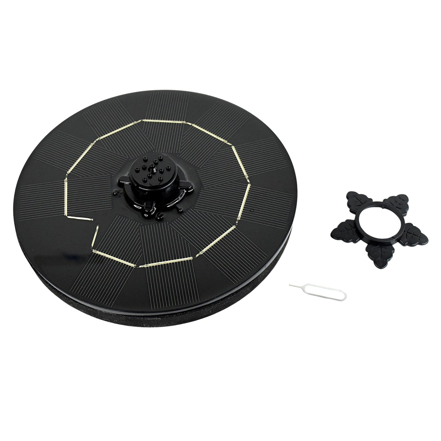 Fast Fountain By Pocket Hose - Solar-powered - Instantly Adds A Water Feature Virtually Anywhere - 5 Spray Modes - No Installation Or Batteries Required - Great For Bird Baths Pools Pond More (1 Pc)