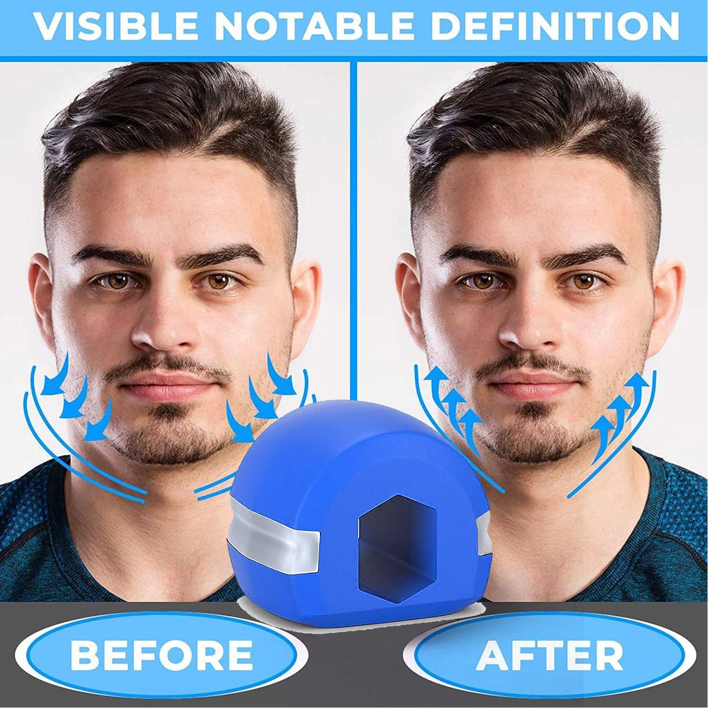 6268 Set Of 6pc Jawline Exerciser Tool Men Women Double Chin Reducer For Women And Men