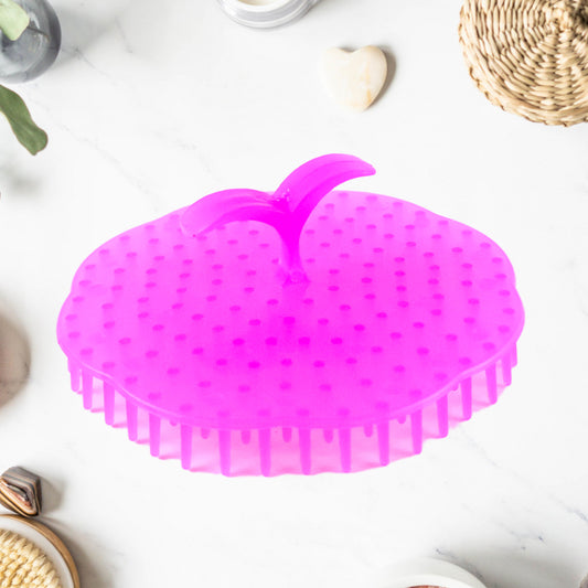 Wukusy ergonomic plastic scalp massager shampoo brush for healthy hair scalp cleaning and gentle massage.
