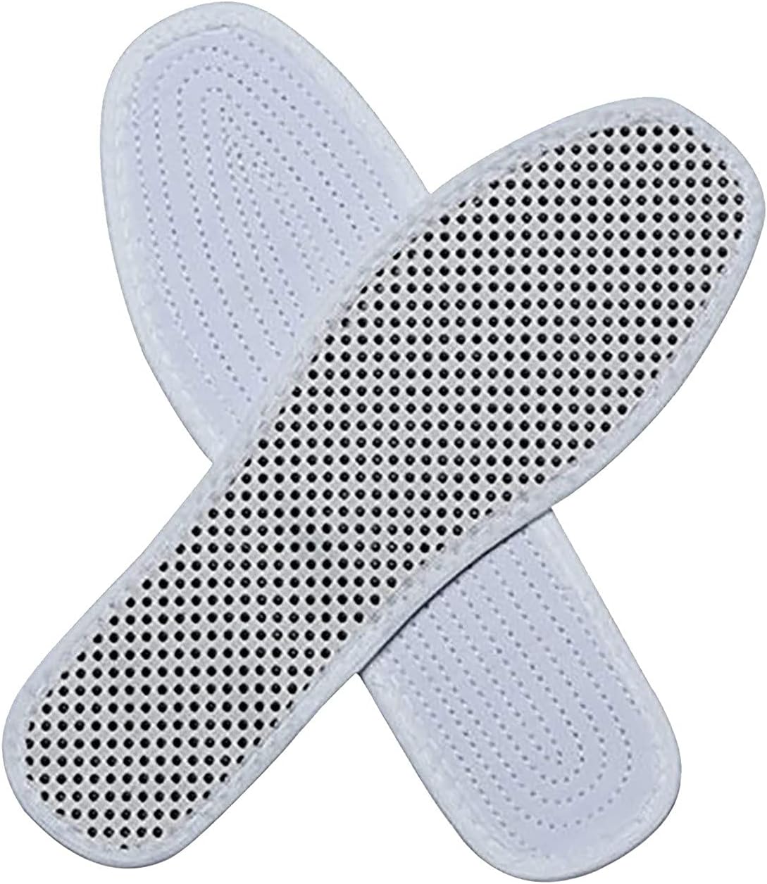 Wukusy unisex magnetic self-heating insoles with tourmaline, thermal warmth, and massage features for comfortable shoe wear.