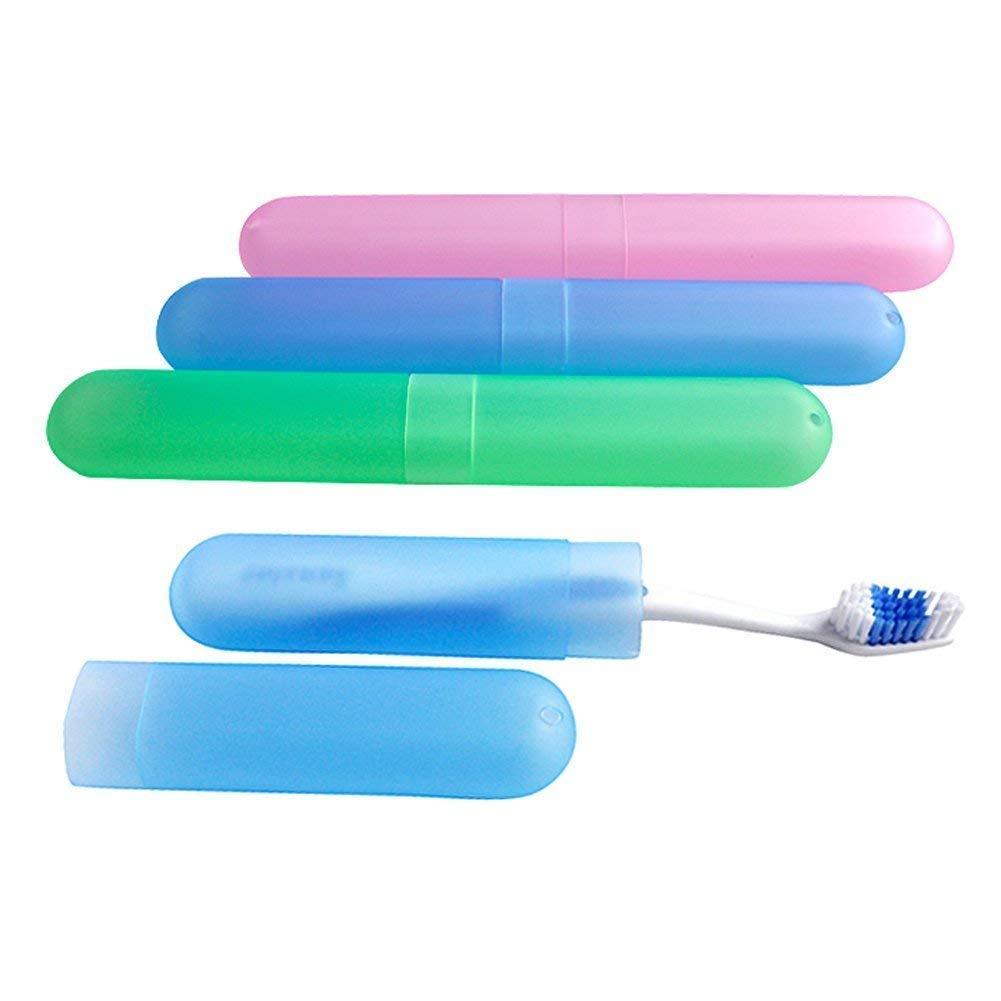 Wukusy plastic hygienic toothbrush travel case, portable and durable for home improvement and travel storage.