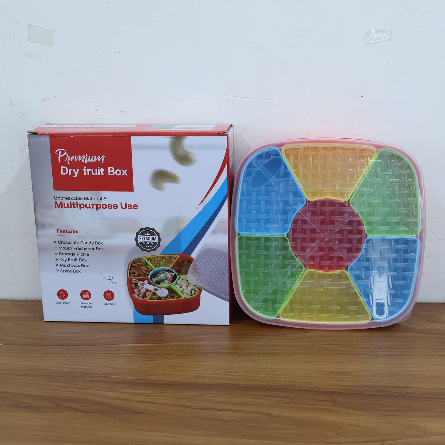 7 In 1 Dry Fruit Snack Box With Spoon