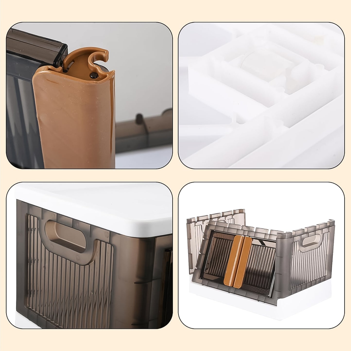 Plastic Folding Wardrobe Storage Organizer (1 Layer 1 Pc)