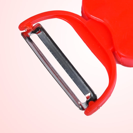 Apple-shaped folding vegetable peeler from Wukusy, ideal for peeling potatoes, fruits, and various vegetables in the kitchen.