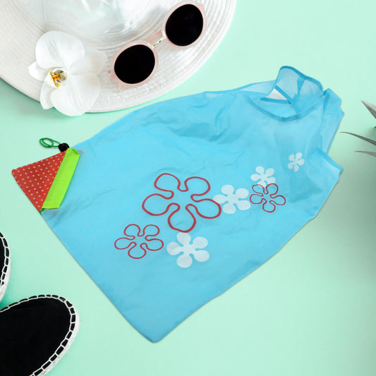 Wukusy reusable grocery bags with handles, foldable and washable, ideal for shopping and home storage.