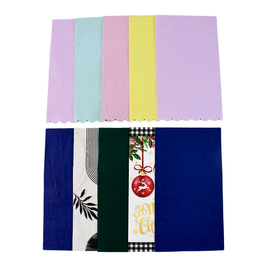 Multi-color Printed Disposable Food Wrapping Paper Set (10 Pc)