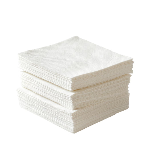 Wukusy soft absorbent disposable tissue napkins, 75-piece pack, ideal for home and kitchen use, made of gentle paper material.