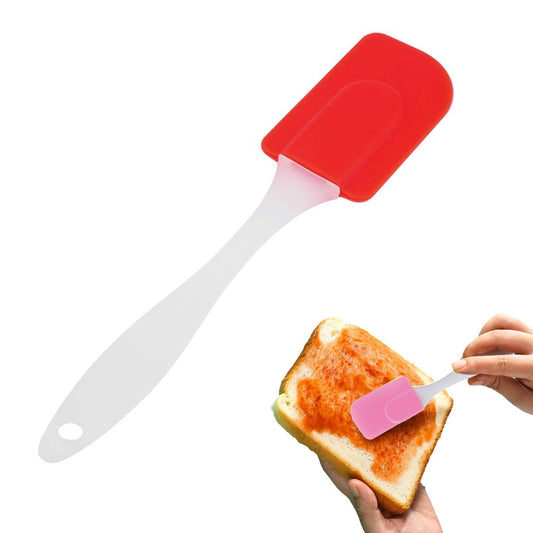 Wukusy silicone cooking spatula for baking, 18 cm, flexible and heat-resistant, ideal for mixing and flipping in the kitchen.