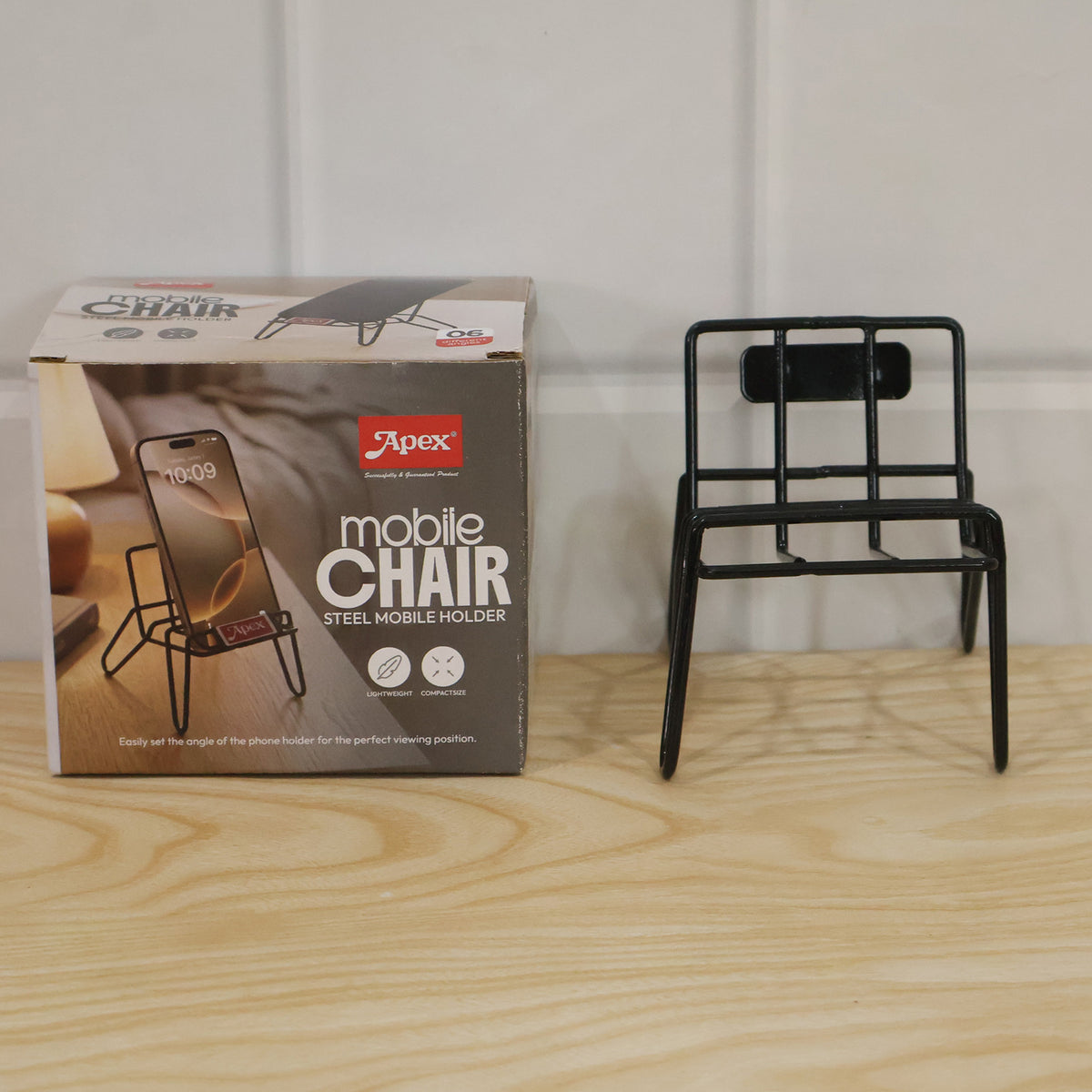 Apex Chair Design Mobile Holder Stand Metal Wire Phone Stand For Desk (1 Pc)