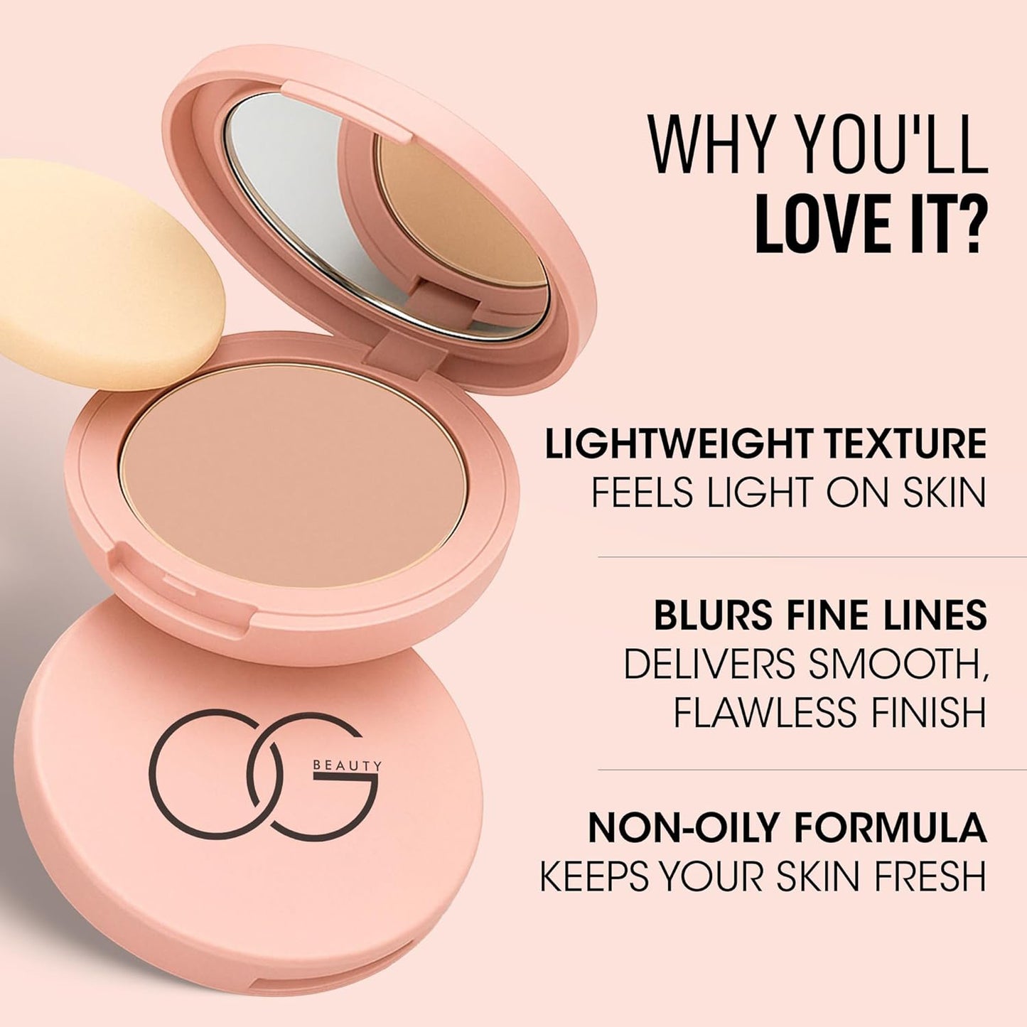 Og Beauty Frappe Flawless Touch Compact Powder (9 Gm 1 Pc)