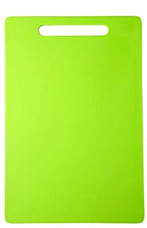 Large Wukusy plastic kitchen cutting and chopping board with a smooth surface for food preparation.