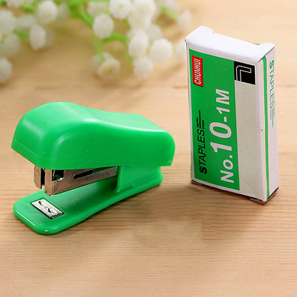Mini Stapler Set  With Staples  Assorted Colors  No.10 Staplers With Pins (20 Pcs Set)