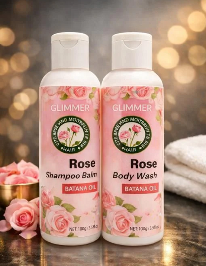 Rose Body Wash and Rose Shampoo (Combo of 2)