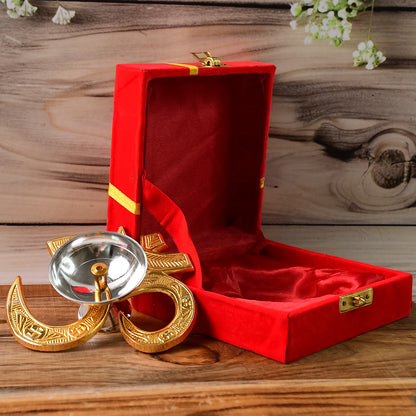 Om Symbol Brass Oil Diya (1 Pc)