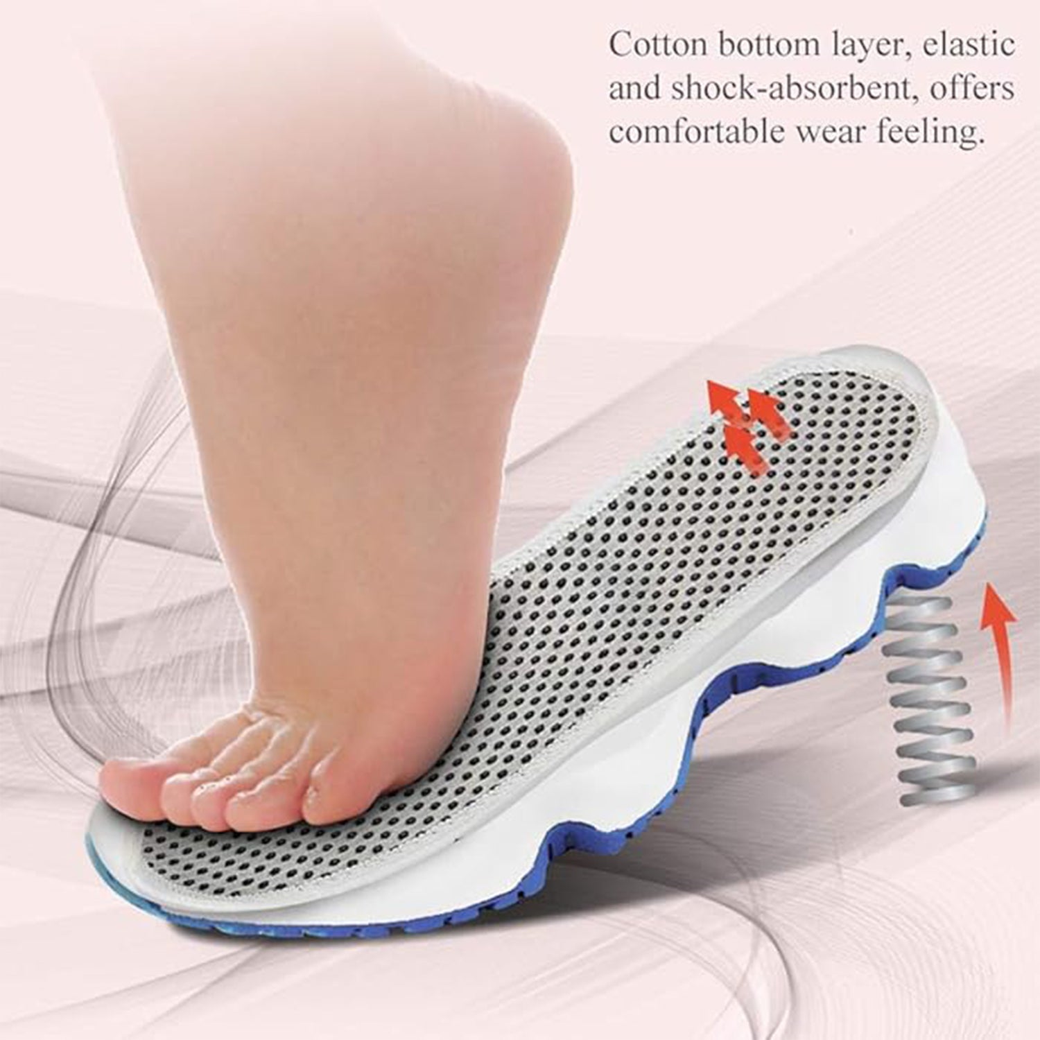 Wukusy magnetic self-heating insoles for women and men, thermal shoe inserts with tourmaline for warmth and comfort.