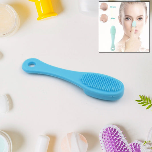 Wukusy silicone makeup cleaning finger tool with colorful face scrubber for facial cleansing and skincare.