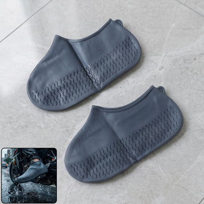 Waterproof Silicone Rain Shoe Cover 21 Cm Small Anti Slip Reusable (1 Pair)