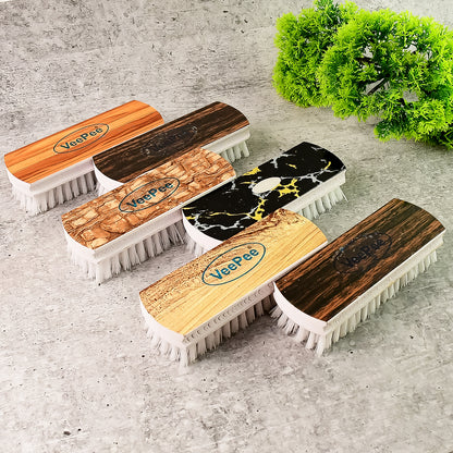 Wukusy Veepee heavy-duty cloth washing brush set with six durable brushes for home cleaning and laundry tasks.