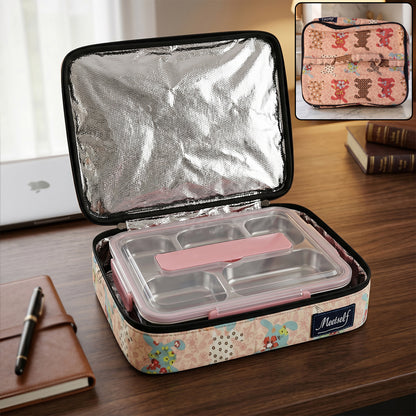 Lightweight Wukusy travel organizer bag with multiple compartments for gym and travel storage, shown open with neatly arranged items.