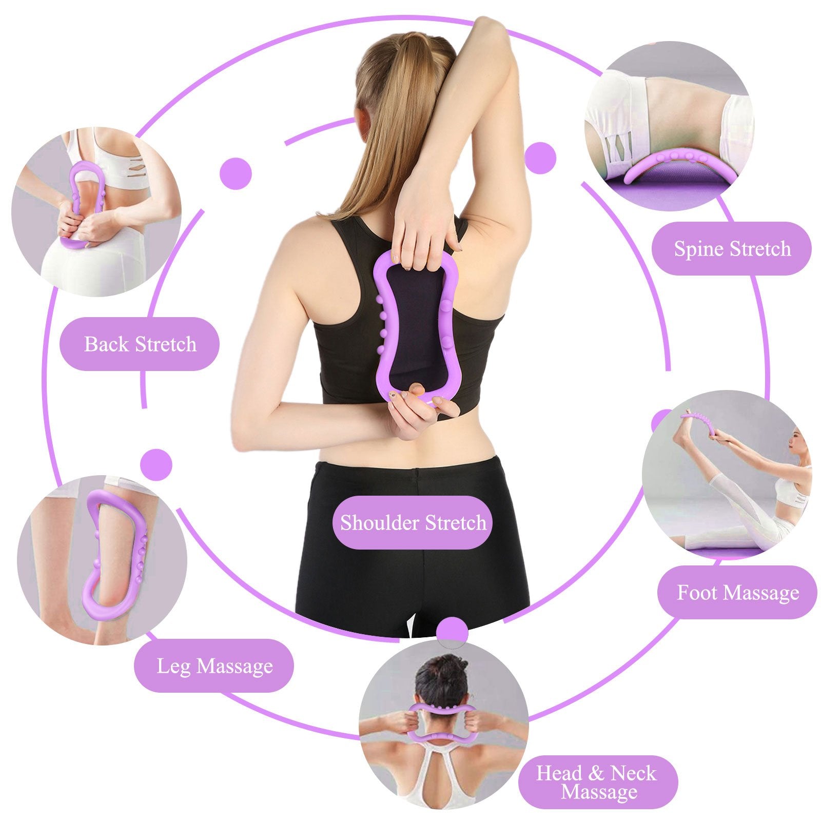 Wukusy 1647 Yoga Ring Pilates Magic Circle, portable fitness tool for yoga and Pilates exercises, shown resting on a wooden surface.