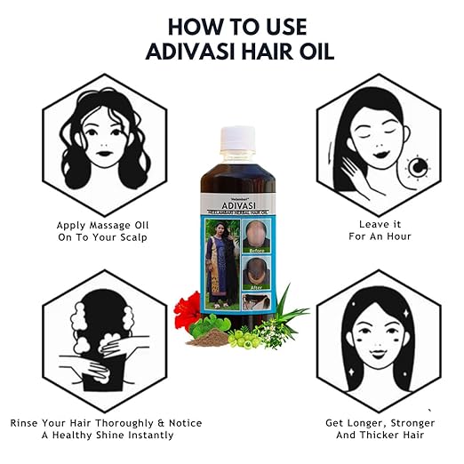 Two bottles of Drpshippr Adivasi Neelgiri Herbal Hair Oil, 100ml each, in a pack of 2, for natural hair care and scalp health.
