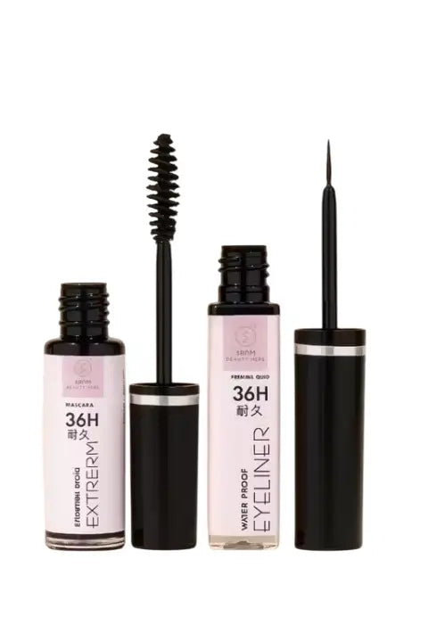 Waterproof Eyeliner & Volumizing Mascara Combo (Pack of 2)
