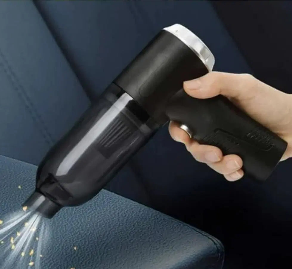 Wireless portable car vacuum cleaner with suction power, from 1238, designed for cleaning vehicle interiors effectively.