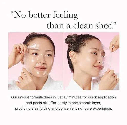 SS Medicube Collagen Overnight Wrapping Peel-Off Facial Mask in a sealed container, designed for collagen infusion and skin rejuvenation.