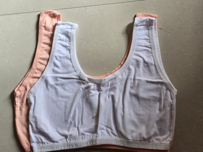 Women's Nylon & Cotton Non Padded Non-Wired Sports Bra Combo of 3