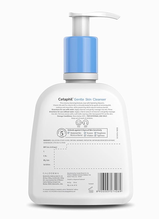 Cetaphil Moisturizing Lotion and Gentle Skin Cleanser for sensitive or dry skin in a dual-pack container.