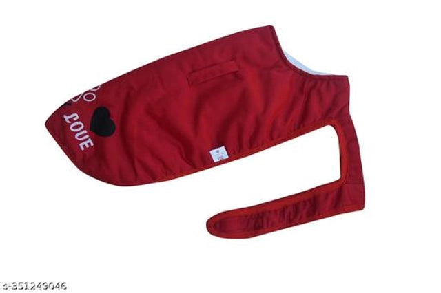 Fabric Dog Winter Jacket (Multicolor, 14 inches)