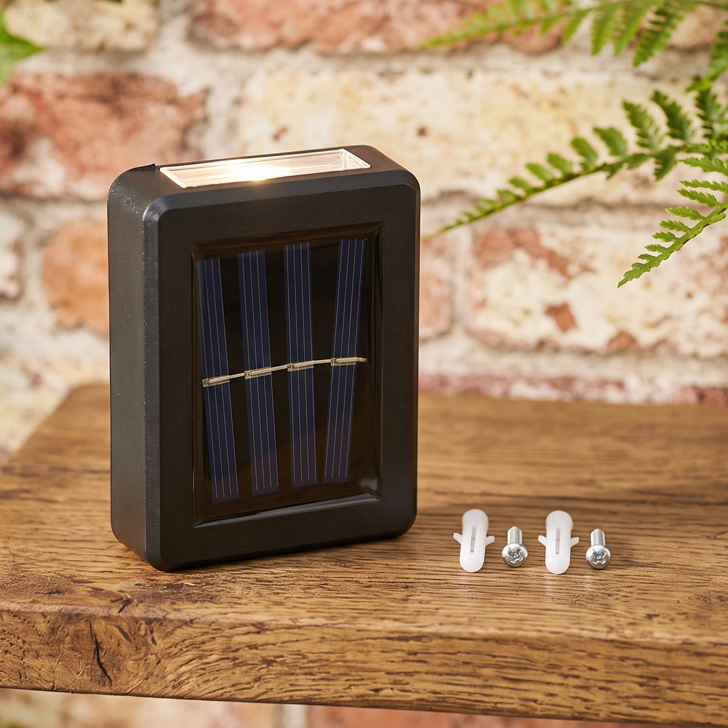 Sensor Solar Led Wall Light Up Down Beam Outdoor Garden Lamp (1 Pc)