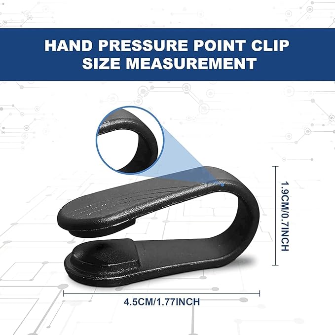 Pack of 2 Sugar Control Acupressure Clip for Diabetics Sugar Control LI4 Acupressure Point Clip Headache Relief Products Migraine &Tension Relief (Pack of 2)