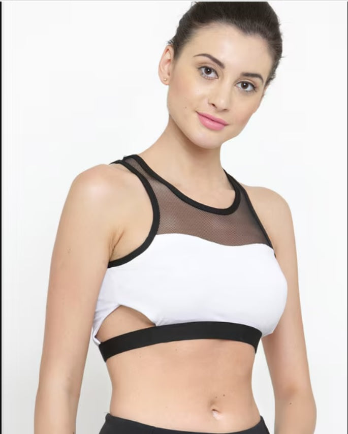Women's Push-Up Back Smoothing Sports Bra by 9326, featuring supportive straps and seamless back design for comfortable wear