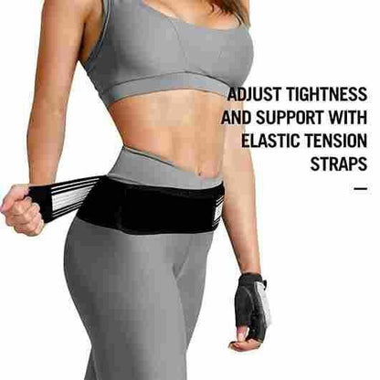 587 Advanced Fitness Belt for muscle toning, showing adjustable workout belt with padded design on a plain background.