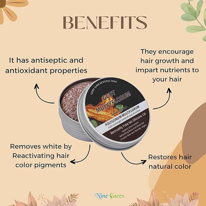 Shampoo Bar | Hair Cleansing Bar | 100% Pure, Natural Color Restoring Shampoo Bar - Revitalize, Nourish, and Shine (MULYY)