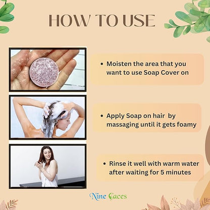 Shampoo Bar | Hair Cleansing Bar | 100% Pure, Natural Color Restoring Shampoo Bar - Revitalize, Nourish, and Shine (MULYY)