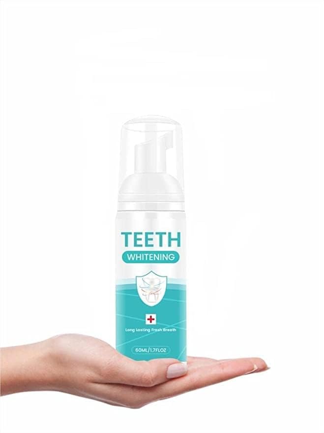 Foam toothpaste dispenser for sensitive teeth stain removal, with sleek design and easy-to-use mechanism.