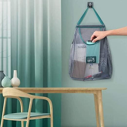 Set of reusable mesh fruit bags from 19378, ideal for storing and washing produce in the kitchen.