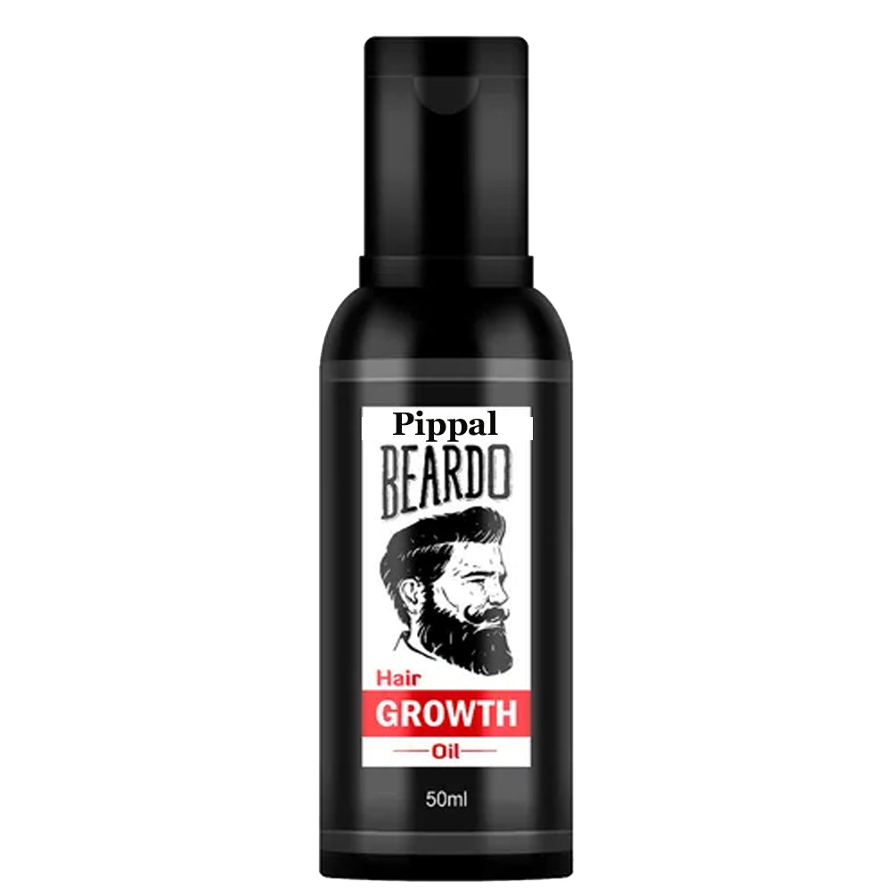 6255 beard and hair growth oil bottle showing 50ml size, designed to promote stronger, fuller beard and hair growth.