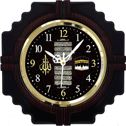 Decorative Islamic wall clock with intricate design, wall decor clock showcasing elegant craftsmanship and stylish decor for homes.