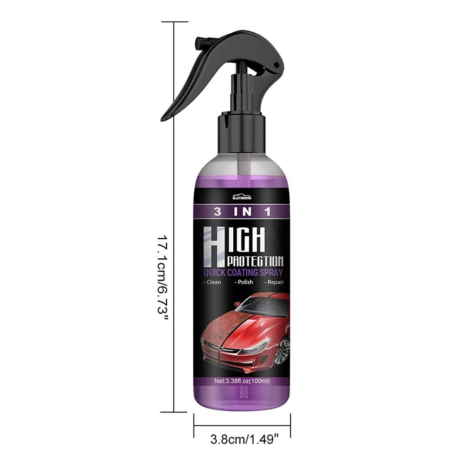 Hydrophobic nano coating spray for cars, motorcycles, and boats, with a pack of 2, used for polishing and scratch protection.