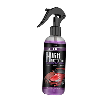Hydrophobic nano coating spray for cars, motorcycles, and boats, shown in a pack of 2, designed for polishing and scratch protection.