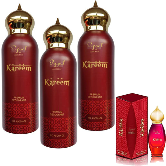 Kareem PREMIUM DEODORANT No Alcohol 200 Ml (Pack of 3)