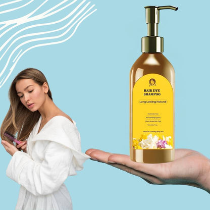long lasting natural hair dye shampoo Pack of 2