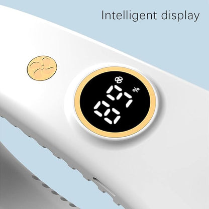 4485 mini portable neckband air cooler with bladeless design, rechargeable USB fan for summer cooling and personal comfort.