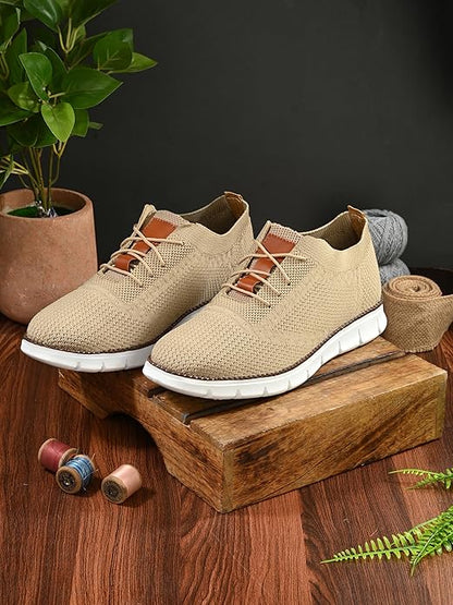 Beige Kastava men's slip-on sneakers with casual design and rounded toe, ideal for comfortable everyday wear.