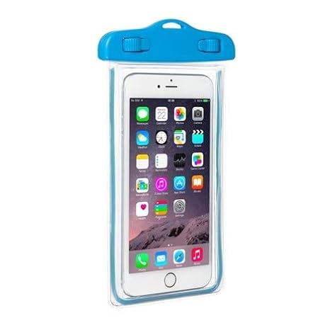 Waterproof camping bag cover for all smartphone models by 18057, protects devices from water and dirt during outdoor activities.