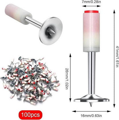 Nail Gun Manual Steel Nails, Round Nails 100 pcs Rivet Heavy Duty Squeeze Rivet Gun
