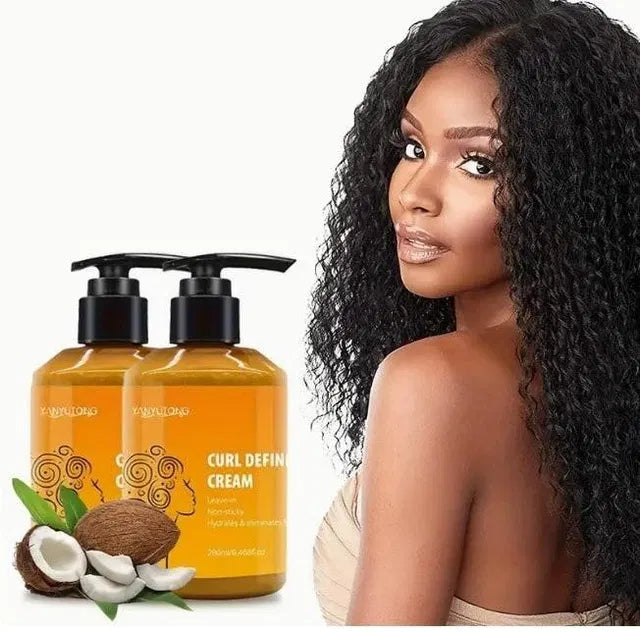 Curl defining cream by 18058, showcasing a sleek jar of cream for enhancing and defining curly hair texture.